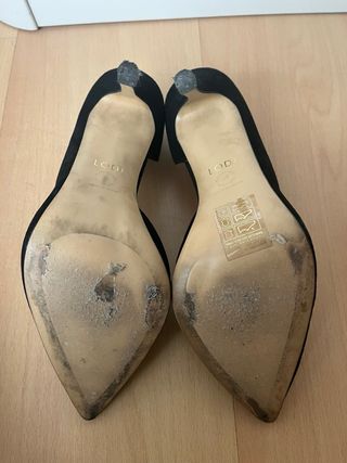 Salones de tacón de ante negro - LODI Talla 38