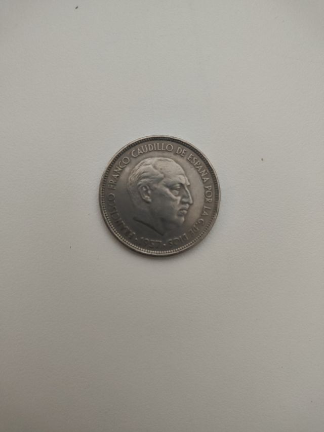 Moneda 50 ptas Franco 1957