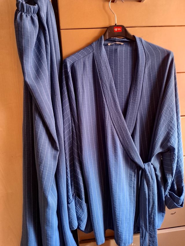 Conjunto de listras azul marinho