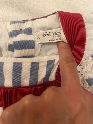Vestido niña rayas azul blanco (Pili Carrera)
