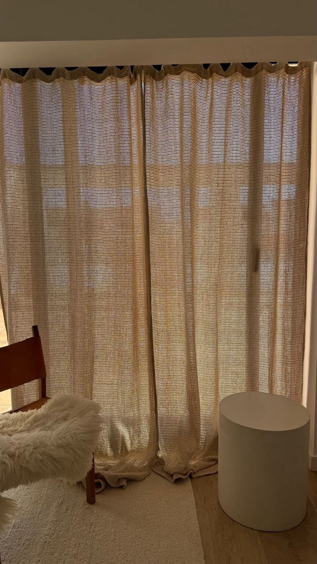 Tende in lino beige - Decor