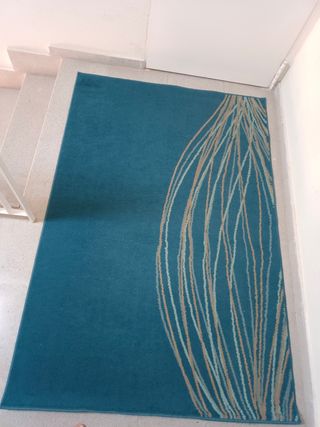 Alfombra Ikea azul 