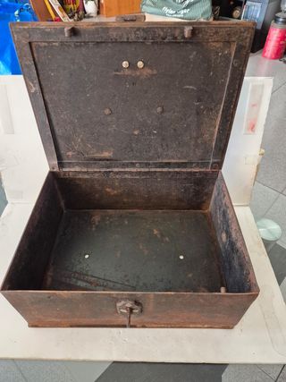 Antigua Caja hierro años 50 ferroviario