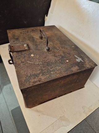 Antigua Caja hierro años 50 ferroviario