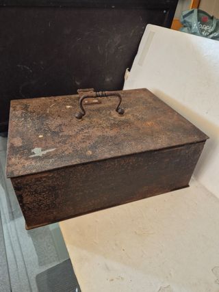 Antigua Caja hierro años 50 ferroviario