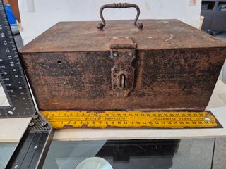 Antigua Caja hierro años 50 ferroviario