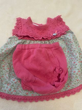 Vestido niña bebé + braguita