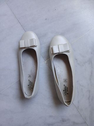 Manoletinas Bubble bootie blancas