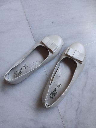 Manoletinas Bubble bootie blancas