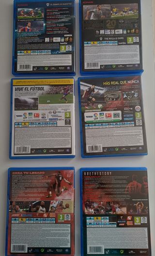 Lote de 6 Juegos PS4 (PlayStation 4) - FIFA, NBA.