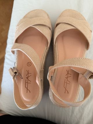 Cuñas Stay Design beige/rosa - 37