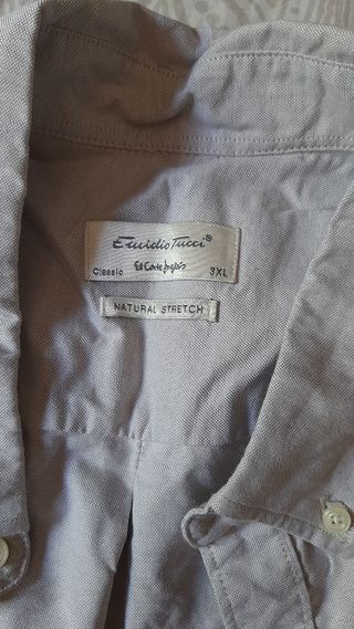 Camisa Emidio Tucci Gris a Rayas