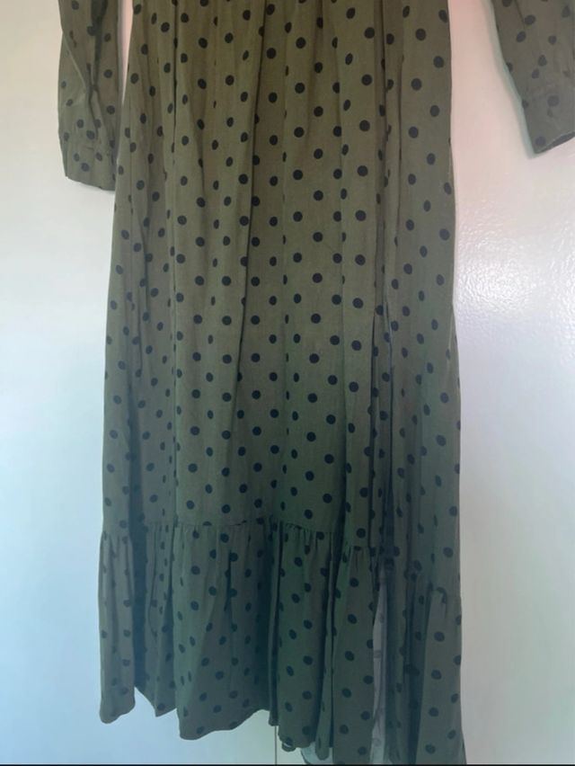 Vestido lunares verde - Talla M