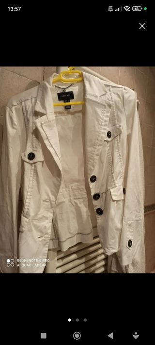 Chaqueta MANGO SPORT blanca XXL