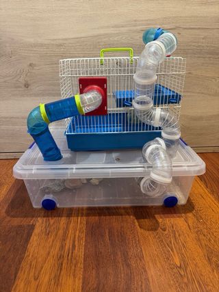 Kit hámster Jaula  con 1 o 2 plantas más