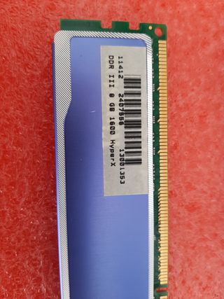 HyperX 16GB RAM - 2x8GB Kingstone DDR 3