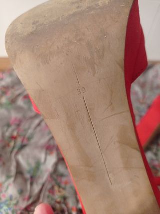 Zapatos rojos Gladiator tacón