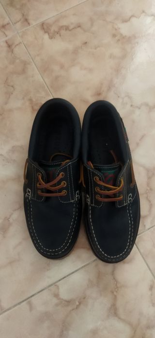 Náuticos Piel Azul - Zapatos