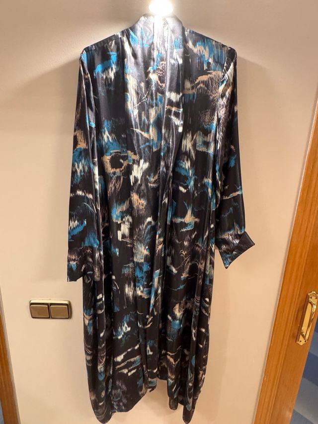 Vestido COS azul y negro