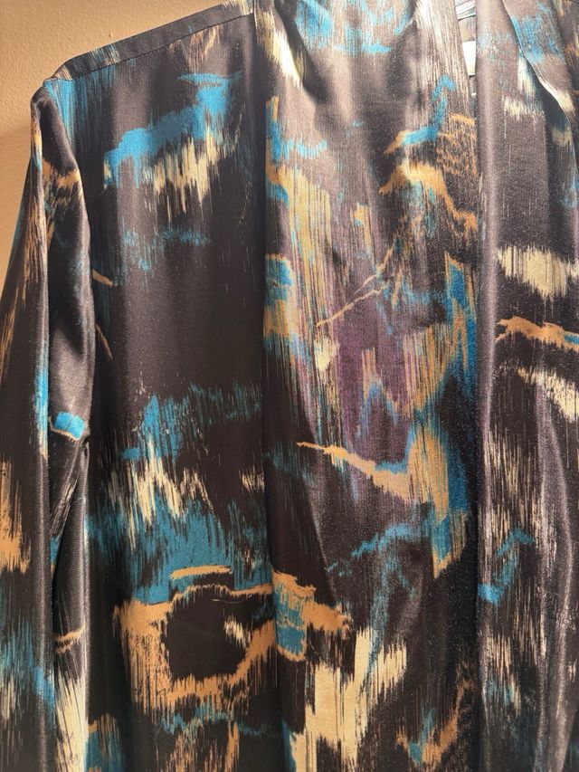 Vestido COS azul y negro