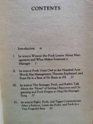 Winnie-the-Pooh on Management: In Which a Very ...