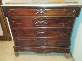 Cajonera antigua mármol 5 cajones