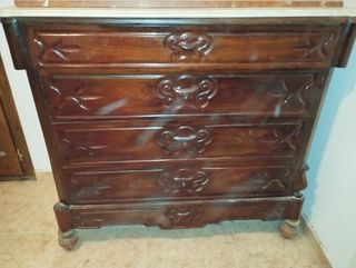 Cajonera antigua mármol 5 cajones