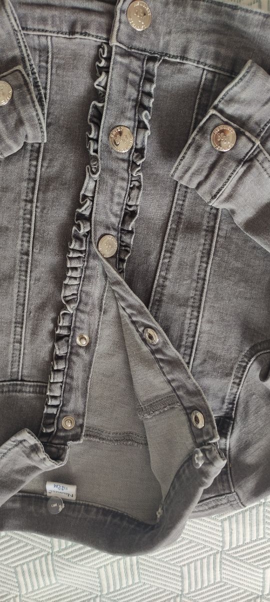 Cazadora vaquera gris niña 6 años