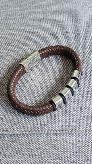 Pulseras piel hombre - 7uds