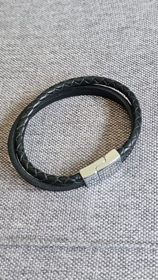 Pulseras piel hombre - 7uds