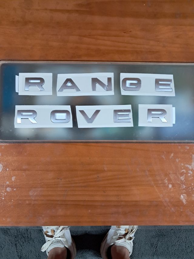 Letras cromadas RANGE ROVER