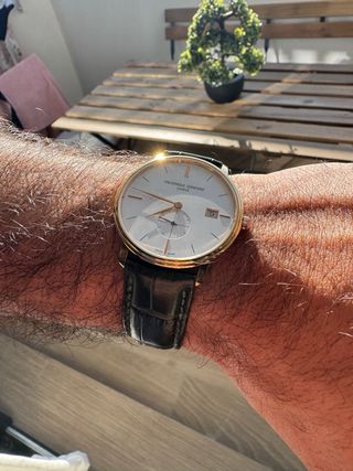 Reloj Frederique Constant Slimline dorado