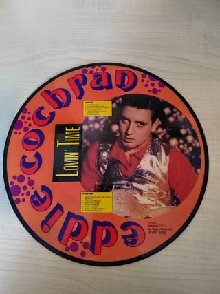 Disco Eddie Cochran Lovin' Time. Picture lp. 