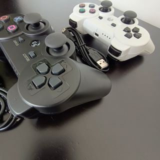 2 Controles PS3/PC Bluetooth double shock novos