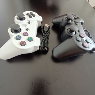 2 Controles PS3/PC Bluetooth double shock novos