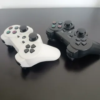 2 controladores PS3 e PC, com capa silicone novos