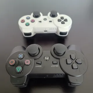 2 controladores PS3 e PC, com capa silicone novos