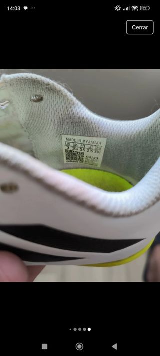 Zapatillas Adidas fútbol sala - 35