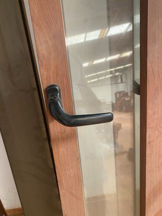 Ventana corrediza madera 2 hojas