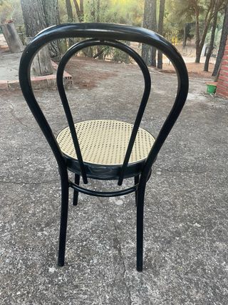 6 Sillas vintage metal | mimbre