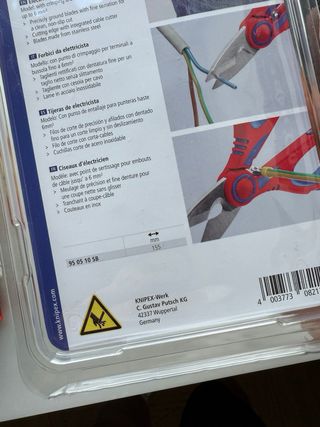 Tijeras Knipex Electricista 95 05 10 SB