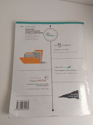 Gestión de la documentación jurídica y empresarial