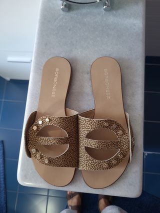 Ciabattine Borbonese beige n. 37