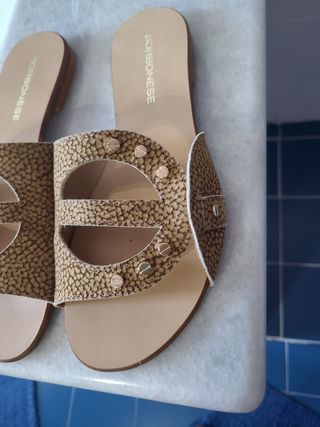 Ciabattine Borbonese beige n. 37