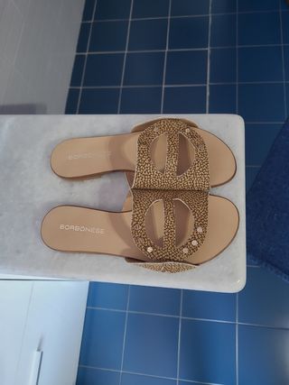 Ciabattine Borbonese beige n. 37