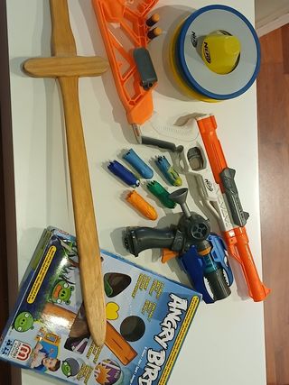 Pack juegos NERF y Angry Birds