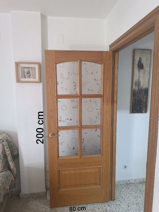 Puertas madera maciza 201x70cm