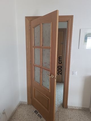 Puertas madera maciza 201x70cm