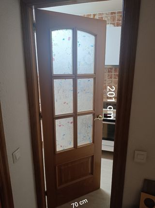 Puertas madera maciza 201x70cm