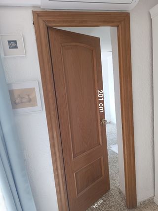 Puertas madera maciza 201x70cm